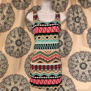 COPY - NWOT. Printed mini dress.